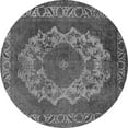 thumbnail image 1 of Ahgly Company Indoor Round Oriental Gray Industrial Area Rugs, 7' Round, 1 of 4
