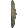 thumbnail image 4 of Ekena Millwork 12 1/4"OD x 2 1/4"P Flower Spiral Ceiling Medallion (Fits Canopies up to 2"), Hand-Painted Witch Hazel Crackle, 4 of 8