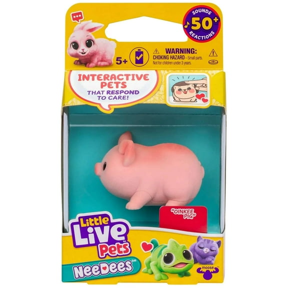 Little Live Pets NeeDees Oinkee Pig Wearable Interactive Figure Pack
