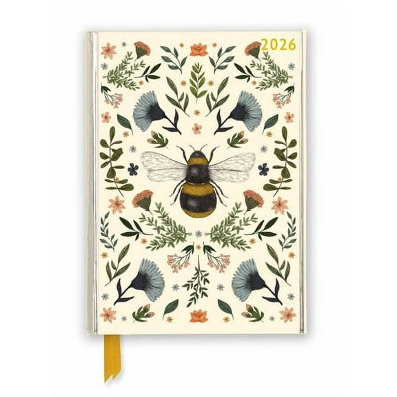 Jade Mosinski: Botanical Bee 2026 Luxury Diary Planner - Page to View with Notes, (Hardcover)
