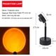 thumbnail image 2 of Luz LED de proyección de puesta de sol, lámpara de puesta de sol arcoíris giratoria de 180 grados, luz de ambiente romántica USB para dormitorio, sala de estar, fiesta (C, 2 of 5