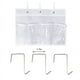 thumbnail image 4 of Organizador Colgante con 4 Bolsillos Almacenamiento en Puerta Colgante para Dormitorio Oficina Habitación de Niños 33,5 x 12 x 100 cm Gris RDH04G, 4 of 8