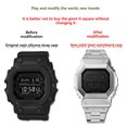 thumbnail image 5 of Correa de caja de metal GX-56 para Casio G-SHOCK Giant G Large Square GX-56BB GXW-56 Pulsera con bisel para hombre Plata Oro Negro Kit de herramientas de modificación, 5 of 5