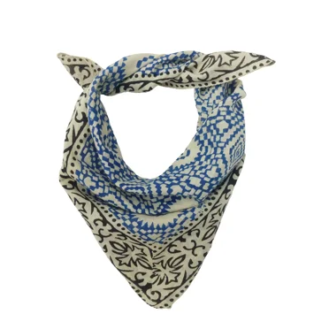 Bandana Scarf Handmade Hand Block Print Gamayun Organic 100% Cotton Bandana