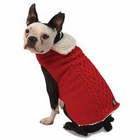 Small Cable Dog Sweater - Petrageous Carles Cable Dog Sweater Small Navy