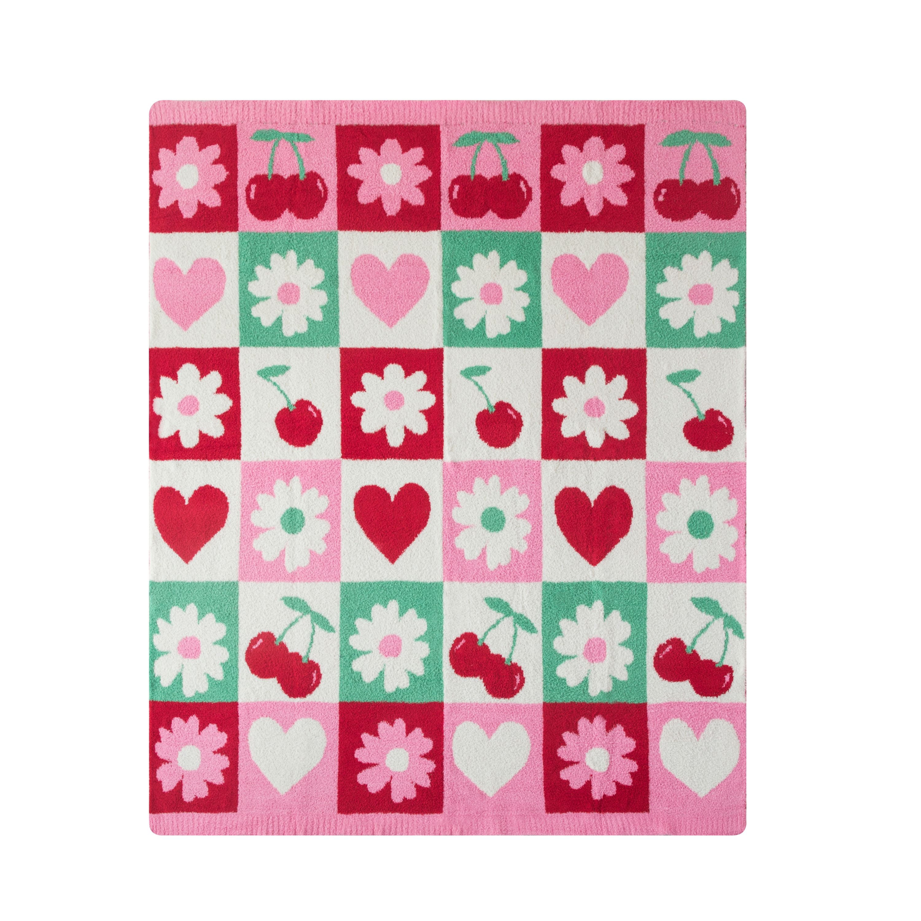 MS COZY THROW CHERRY