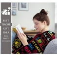 thumbnail image 2 of Teacher Gifts Blanket-Teacher Gifts for Women Men-Teacher Appreciation Gifts-Teacher Graduation Birthday Back to School Gifts Throw Blankets 60"x50" -1, 2 of 6
