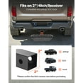 thumbnail image 2 of VEVOR Hitch Step for 2 Inch Receiver, Universal Rear Bumper Guard Protector with 350 LBS Load Capacity, Wide & Non-Slip Tow Hitch Step with Pin Kit and Stabilizer, Fit for Truck, SUV, Pickup, Trailer, 2 of 9