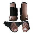 thumbnail image 2 of S SERENABLE 4 Pcs Bottes avant Arrière pour Chevaux, Protection Fetlock Équine Marron m, 2 of 9