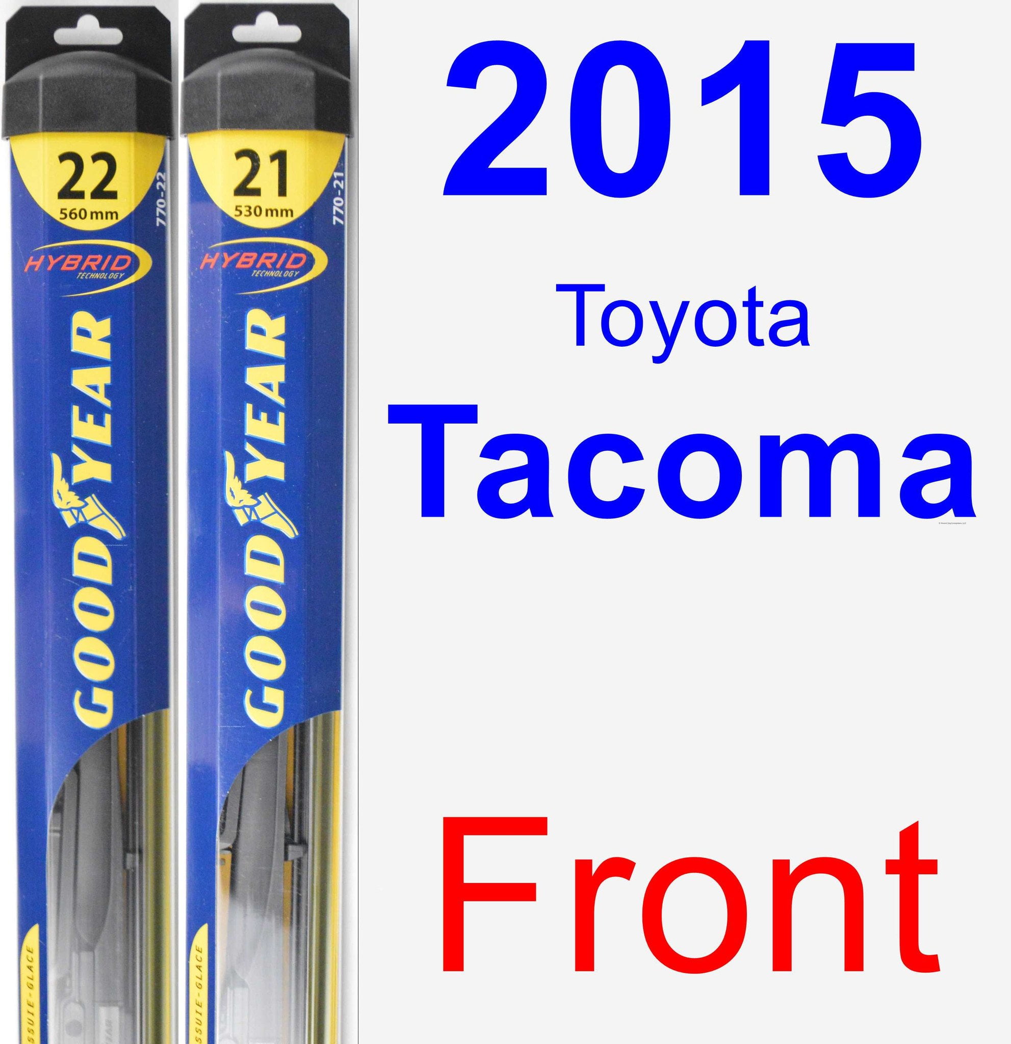 2015 Toyota Wiper Blade Set/Kit (Front) (2 Blades) Hybrid