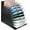 Black, variant on Clipboard Holder, Wooden Clipboard Organizer with Raised Side Panel, Clip Board Storage Rack for Classroom and Office, Clip Boards not Included