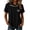 Black#97, variant on Pumpkin Spooky Graphic Tees for Women Crew Neck Short Sleeve Fashion Tops Fall Shirts Black M