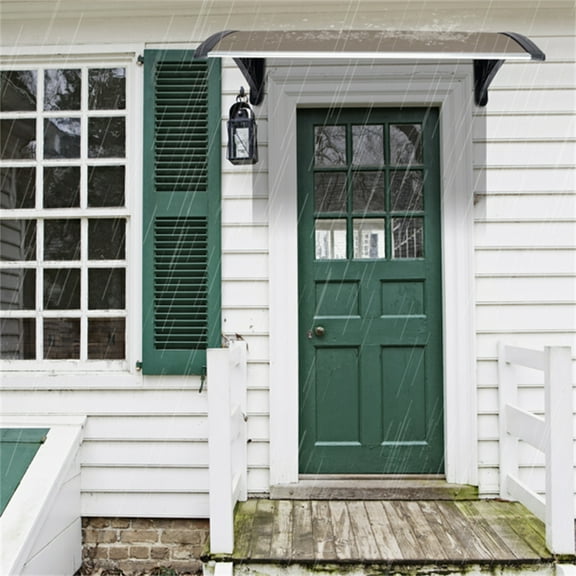 40" x 36" Household Application Door Window Rain Cover Eaves awning Front Door Canopy Patio Cover Yard Garden
