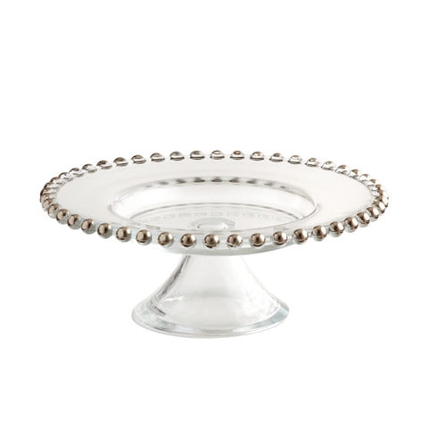 Elegant 2 Tier Silver Metal Cake Stand Food Appetiser Dishes Serving Tray Plates 