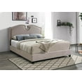 thumbnail image 2 of Myco Furniture KM8005-Q-BR 84 x 64 x 56 in. Kimberly Nailhead Queen Size Bed, Brown, 2 of 2