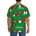 thumbnail image 3 of Kdxio Men'S Hawaiian Shirt For Men Short Sleeve Shirt Cute Santa And Ho Ho Ho Summer Casual Holiday Beach Button Down T-Shirts, 3 of 5