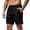 Black-240427BB, variant on Hearthz Quick Dry Shorts for Men Elastic Waist Drawstring Running Shorts for Men Summer Beach Vacation Athletic Shorts Gray L