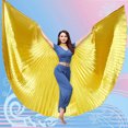 thumbnail image 3 of Baohd Belly Dance Wing with Telescopic Stick Adult Costumes Ladies Professional for Performances Carnival Parties Shows Festivals Gold, 3 of 6