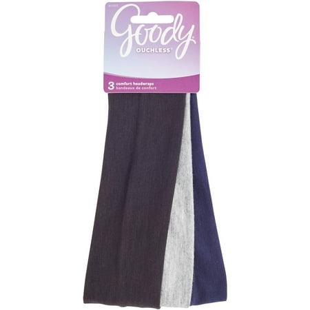 Goody Goody Ouchless Comfort Headwraps 2 Inch Fabric Headbands 3
