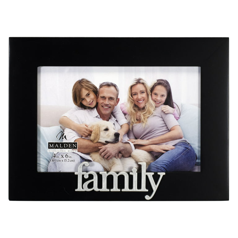 4X6 FAMILY BLACK PICTURE FRAME, EXPRESSIONS COLLECTION