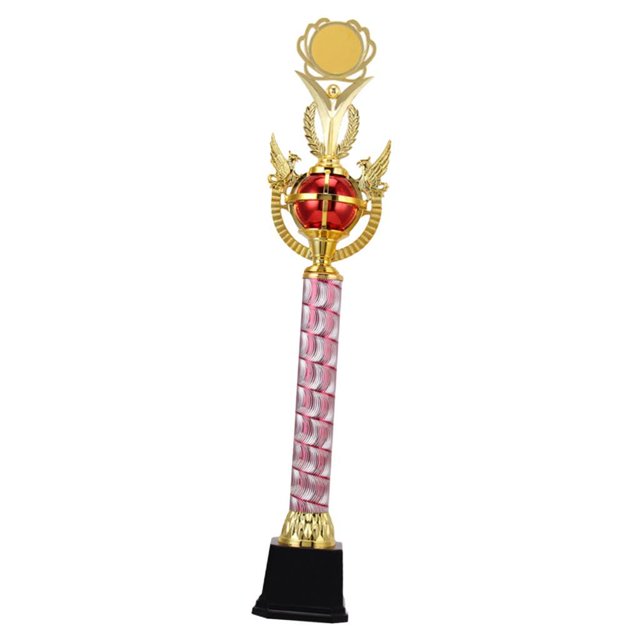 relayinert Trophée de Récompense Prix Lauréat pour Célébrations de Discours de Fête 34.5cm Concours Bleu Scolaire Rouge 56.5cm