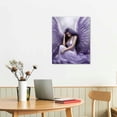 thumbnail image 2 of JRXY Aesthetic Posters Angels Crying Girls Wall Art Fallen Angels Purple Pictures Canvas Art Poster Bedroom Decor Frame-Style 12x16 in, 2 of 4