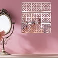 thumbnail image 3 of Pegatina de pared de espejo de 20 piezas, diseño creativo DIY, adornos huecos, superficie lisa, autoadhesivo, calcomanía para paredes, sala de estar y dormitorio Inevent HA011917-00, 3 of 7