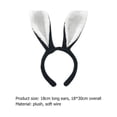 thumbnail image 3 of Pascua Lindas Orejas Conejo Cosplay Diademas Headwear para Mujeres Niñas (+) Blanco, 3 of 3