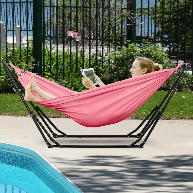 テーブル・チェア・ハンモック ANCAM ANOTENBAN-IGT HALF Zenithen Outdoor Patio Folding Collapsible Hammock w/ Sturdy