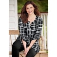 thumbnail image 2 of Catherines Women's Plus Size Petite Breezeway Georgette Blouse, 2 of 6