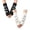 Light Blue, variant on 2PC Women's Fingerless Arm Warmers with Bow, Y2K Style Soft Knit Puff Sleeve Gloves, Cold Weather Layering Accessory for School Aesthetic and Winter Fashion Light Blue