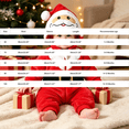 thumbnail image 4 of Otqutp Baby Santa Full Zip Hooded Bodysuit Soft Plush Animal Jumpsuit Newborn Long Sleeve Warm Romper Casual Infant Outfit for Christmas, 4 of 9