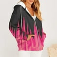 thumbnail image 6 of wycnly Sweatshirt Coat for Women Winter Hoodies Coat for Women Fashion Flame Print Zip up Drawstring Hooded Sweatshirt Coat Fall Lightweight Plus Size Outerwear Jacket with Pocket Weekly, 6 of 6
