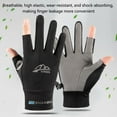 thumbnail image 2 of Summer Sunscreen Gloves Women Thin Ice Silk Anti-ultraviolet Dew Finger Touch Screen Driving Riding Non-slip Breathable Gloves, 2 of 18