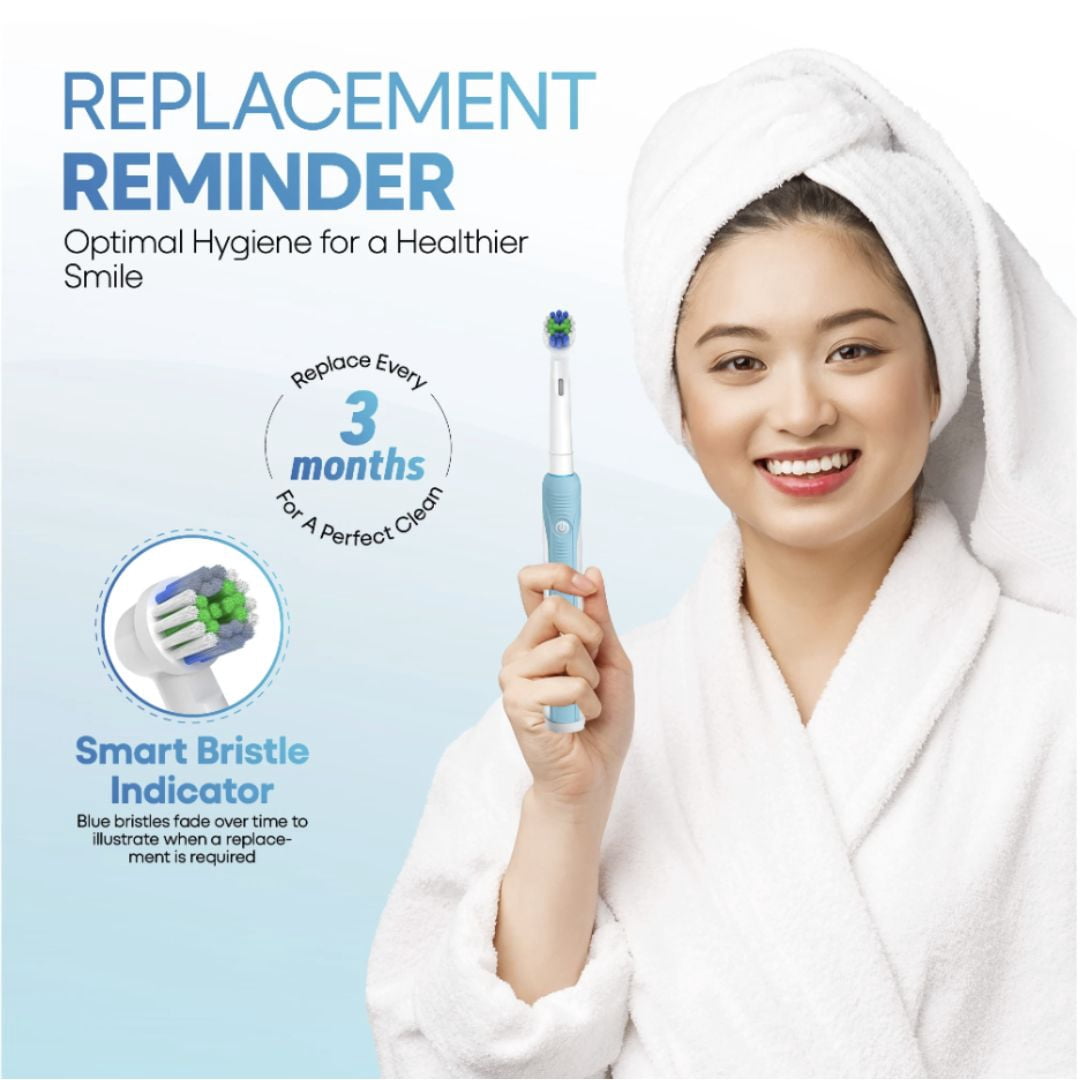 LANDSING PRO Compact Replacement Toothbrush Heads, Soft Bristles, Compatible with Standard Rotary Electric Toothbrush Handles, 12 Pack