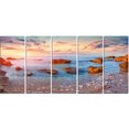thumbnail image 2 of Mediterranean Sea Sunrise - Seashore Photography Canvas Print, 2 of 3
