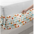 thumbnail image 2 of Geometric Bed Skirt, Simplistic Colorful Circles Rings Ovals Rounds Baby Nursery Kids Playroom Design, Elastic Bedskirt Dust Ruffle Wrap Around for Bedding Decor, 4 Sizes, Multicolor, by Ambesonne, 2 of 2