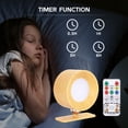 thumbnail image 2 of Magnetic Wall Sconce, Warm/Natural/Cool Light Wall Sconce, Indoor Rechargeable Wall Sconce, Bedroom Hallway Staircase, Wood Grain Color, 2 of 8