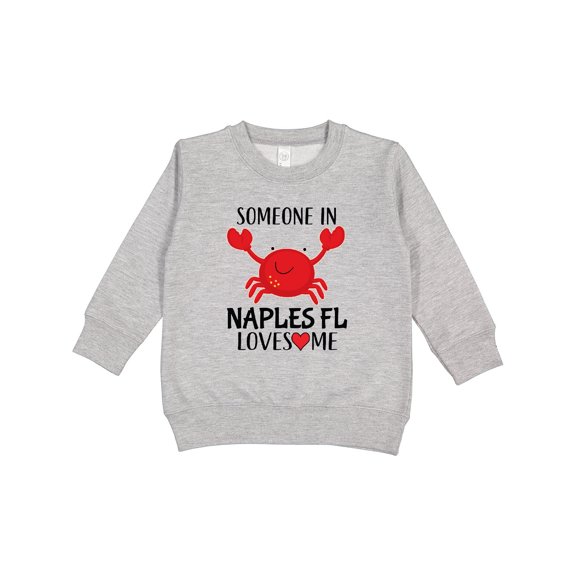 Inktastic Someone in Naples Florida Loves Me Toddler Sweatshirt