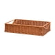 thumbnail image 4 of Cesta de almacenamiento rectangular, cesta de frutas, cesta de picnic, cesta decorativa tejida a mano para pan. Marrón L, 4 of 9