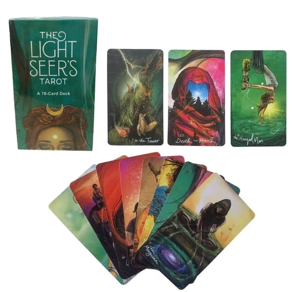 Tarot deck tarot cards oracle cards The Light Seer's Tarot Deck 78-Card Deck for Intuitive Reading and Spiritual Guidance with Vibrant Artwork