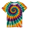 thumbnail image 3 of Razzly Big Girls' Tshirt, Tie Dye Girls' Graphic T-Shirts Toddler Cotton Tshirt Tween Toddler Girl Soft Basic T Shirts Cute Summer Shirts for Girls(Orange2,10-11 Years), 3 of 5