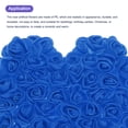 thumbnail image 3 of Artificial Rose Flower Heads, Bright Blue PE Faux Flowers 1.38 Inch 250Pcs, 3 of 5