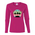 thumbnail image 2 of Wild Bobby, Pastel Color Hot Girl Summer, Streetwear, Women Graphic Long Sleeve Tee, Fuschia, X-Large, 2 of 4