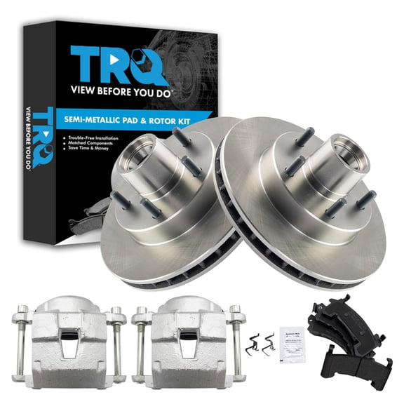 TRQ Brake Pad & Rotor Kit Semi-Metallic Fits 82-87 Buick 82-95 Chevrolet GMC 82-88 Oldsmobile 82-92 Pontiac