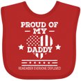 thumbnail image 3 of Inktastic Military Daddy Red Friday Deployed Boys or Girls Baby Bib, 3 of 4