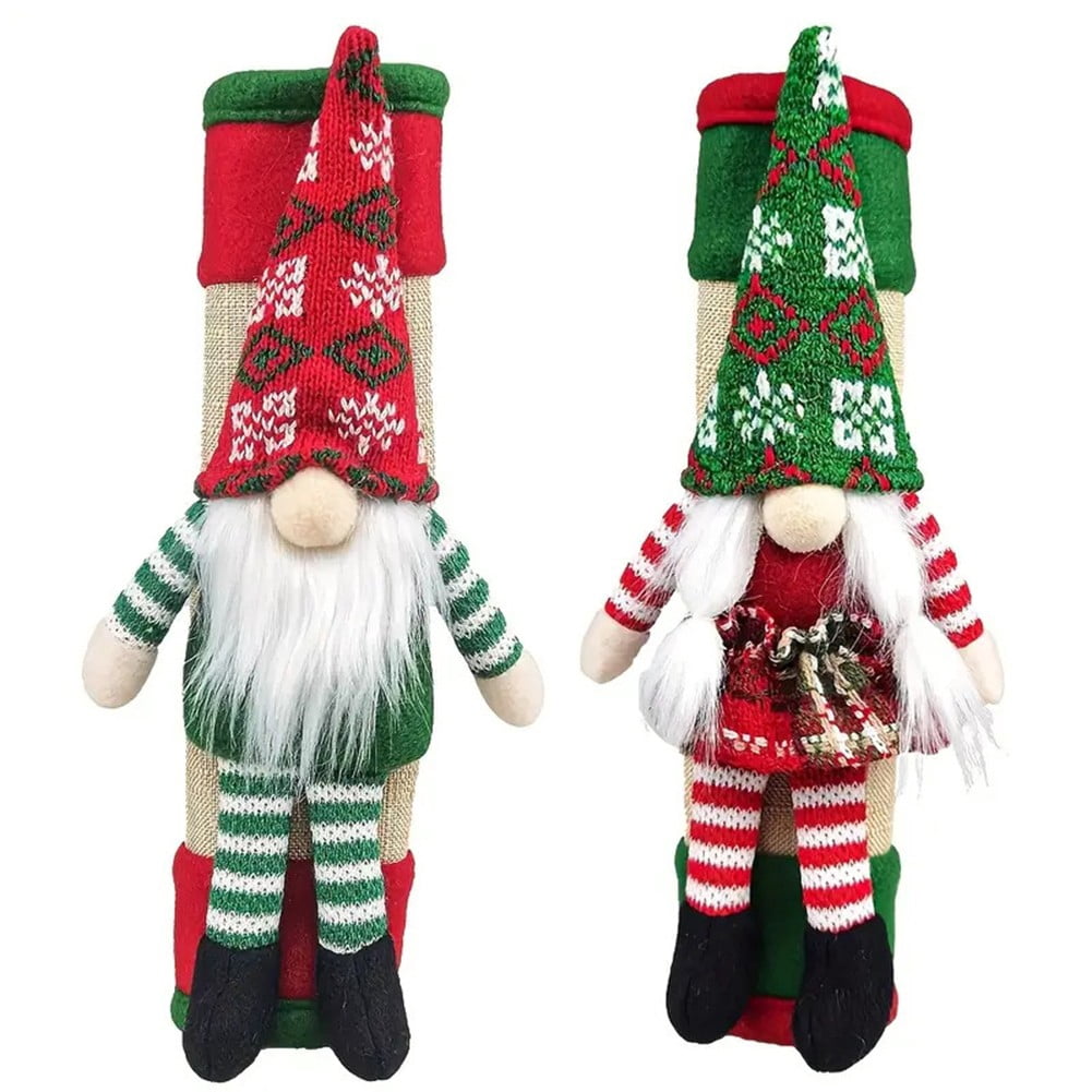 Lot de 2 Protège-Poignées de Porte de Réfrigérateur de Noël Gants à Prise Douce