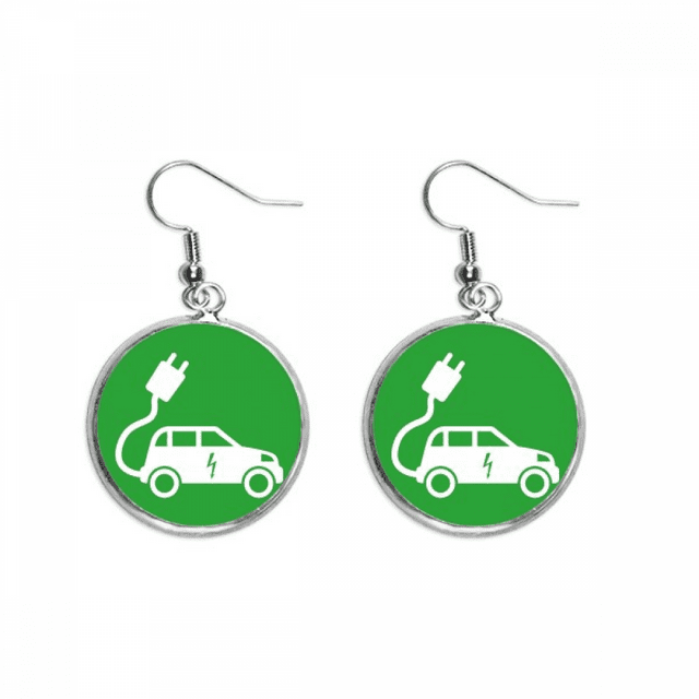Enchufe de energía del rayo vehículos proteger ambiente Pendientes pendientes de plata colgantes joyas señora Unbranded M