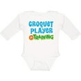 thumbnail image 3 of Inktastic Croquet player in training Boys or Girls Long Sleeve Baby Bodysuit, 3 of 5