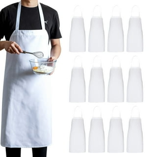 CLOSEOUT - SafePro AMBULK White Plastic Disposable Aprons, 1000/CS